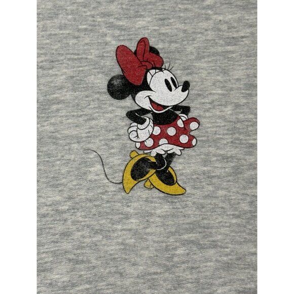 GAP x Disney Minnie Mouse Crew Oversized Graphic Sweatshirt Grey Size XXL - Picture 3 of 9